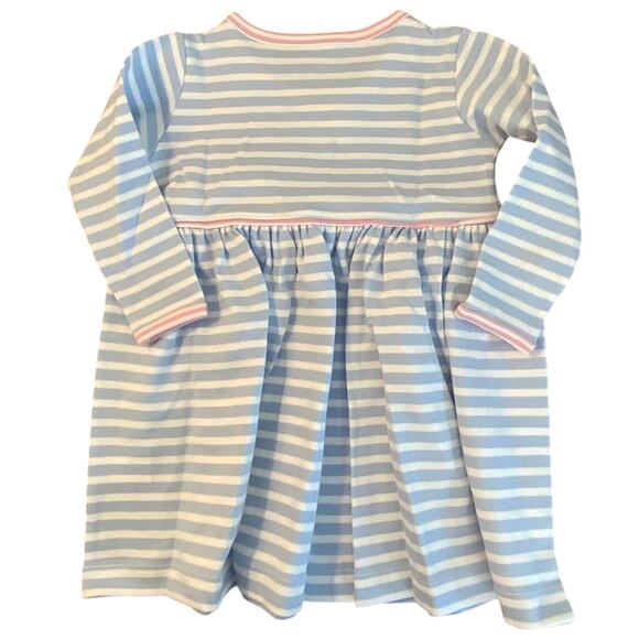 Squiggles by Charlie Stripe Pima Cotton L/S dress NWT 18mo - Picture 3 of 4